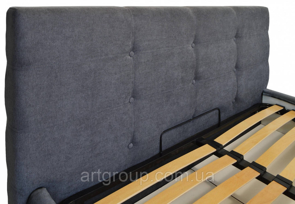 Ліжко Manchester Standart 140 х 200 см Місті Dark Grey A1 Темно-сірий Дніпро - фото 12