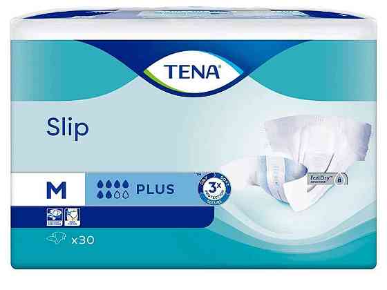 Підгузки дорослі 6крап. Slip Plus Medium M 30 шт ТМ TENA Київ