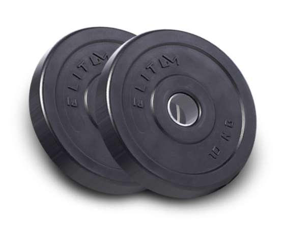 Набір композитні диски (блини) для гантелей і штанги 2 штук по 10 кг із діаметром отвору 30 мм Київ