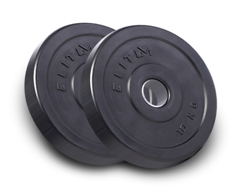 Набір композитні диски (блини) для гантелей і штанги 2 штук по 10 кг із діаметром отвору 30 мм Київ - фото 1