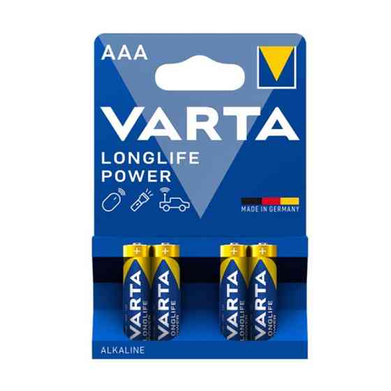 Батарейка VARTA LONGLIFE POWER лужна AAA LR03 4xBL ALKALINE KOD-3964 Київ
