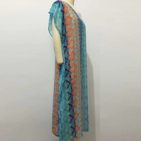 Пляжная туника женская в пол one size разноцветный Киев - изображение 6