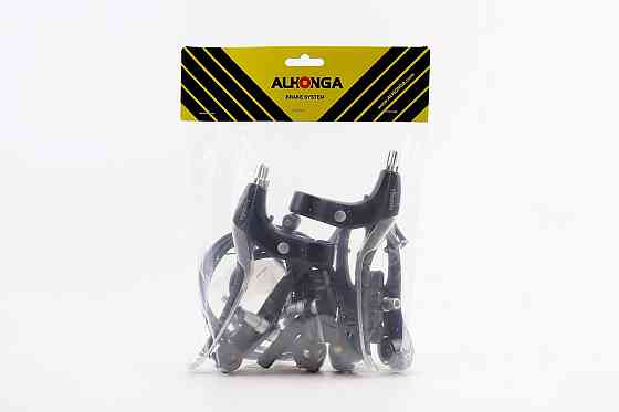 Гальмо V-brake 110мм (2 колеса) з ручками, тросами, алюмінієве, чорне Киев