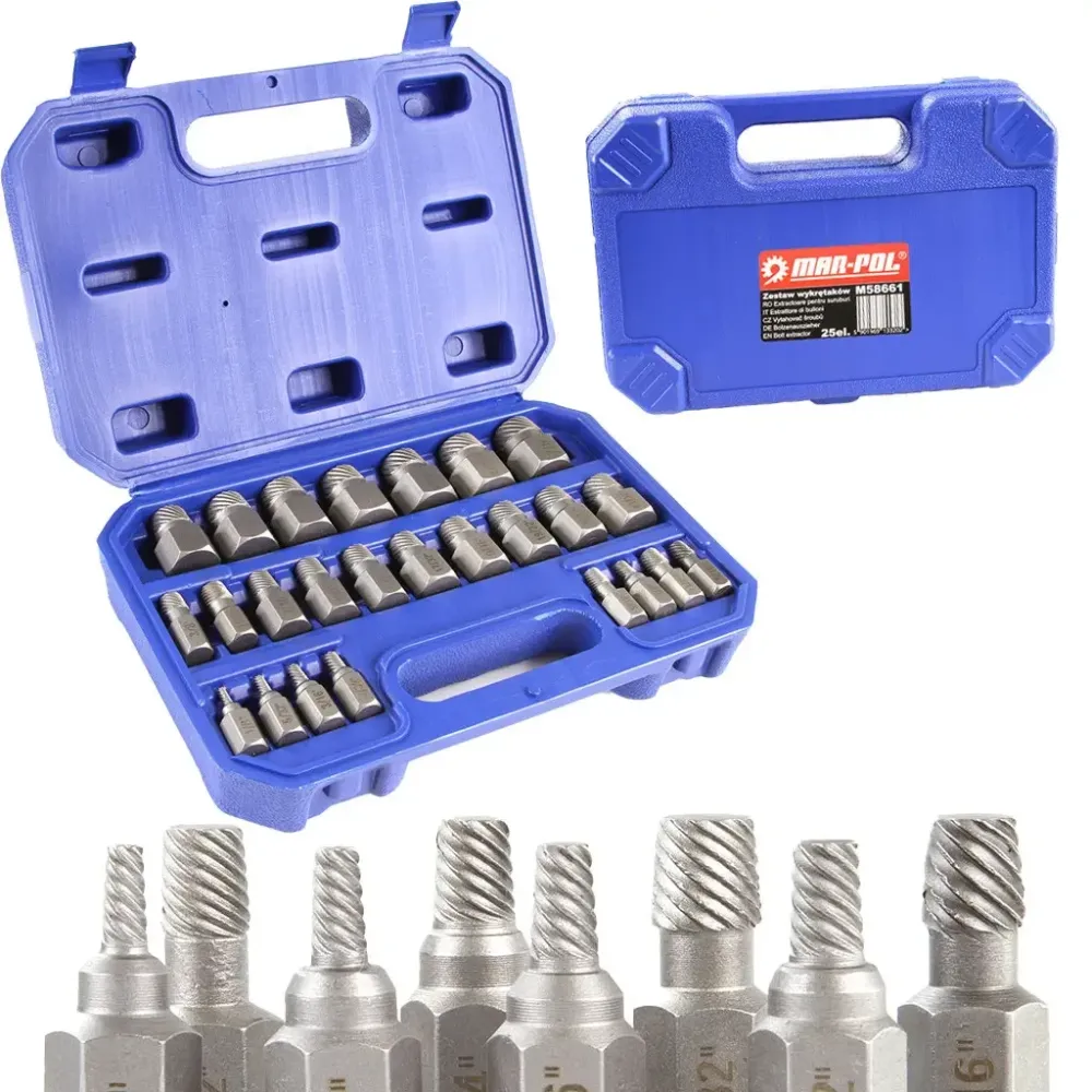 Набір інструментів для демонтажу болтів Mar-Pol 25 шт Львів - фото 7