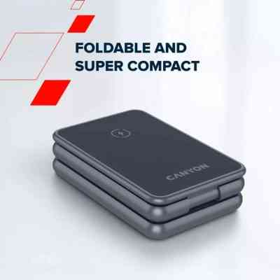 Зарядное устройство Canyon Foldable wireless charger 15W 3in1 Metal (CNS-WCS309M) Винница