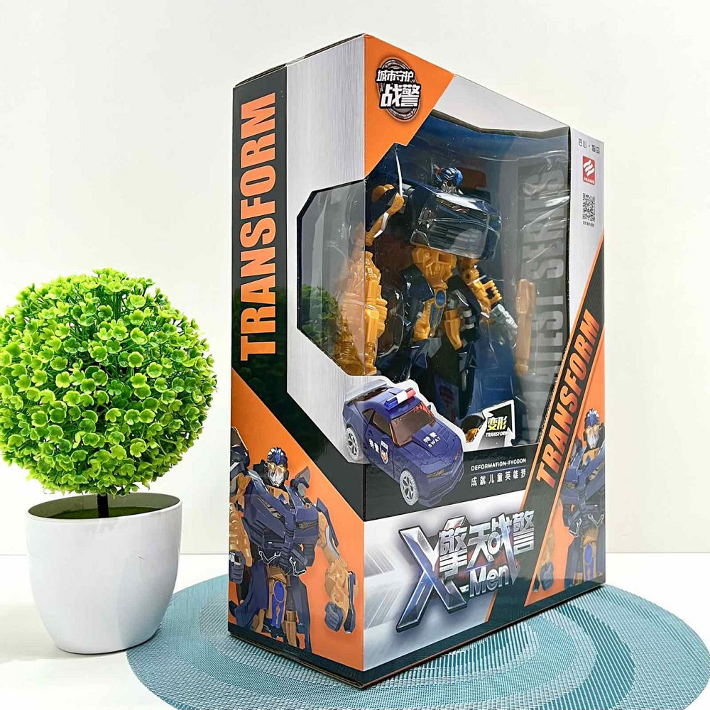 Робот-трансформер машинка 24см з аксесуарами Оранжево-чорний (JJ707A-B-C) Чернігів - фото 10