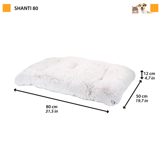 Лежак — подушка для котів і собак Ferplast Shanti (Ферпласт) 80х50х12 см — 80 Запоріжжя