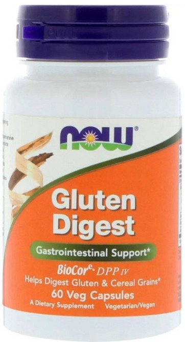 Ферменты для переваривания глютена Now Foods Gluten Digest 60 вег капс Киев - изображение 1