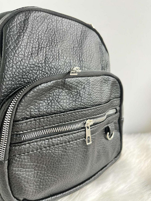 Рюкзак городской молодежный женский черный Киев - изображение 2