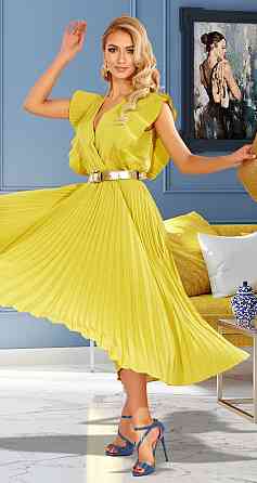 Красивое летнее платье плиссе (42) Киев