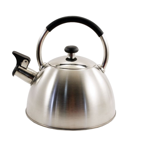 Чайник 2,5л нержавіюча сталь зі свистком (ручка:чорний) ZB17/2.5 B Interos Житомир - фото 1