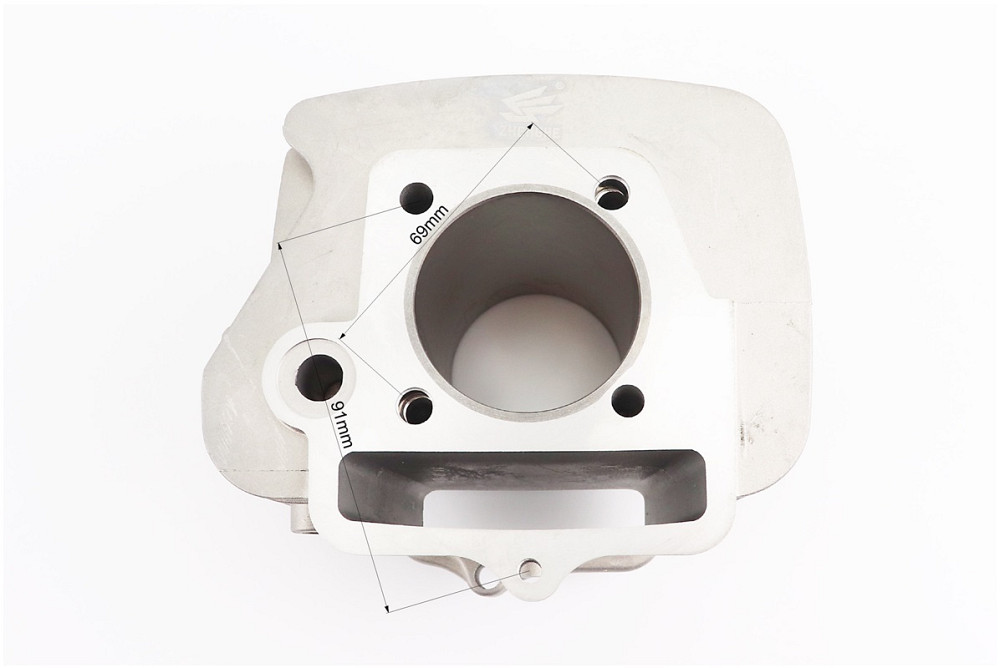 Циліндр к-кт (цпг) 125cc-52,4мм (палець 13мм, висота циліндра 78,3мм, висота поршня 44мм) Київ - фото 4