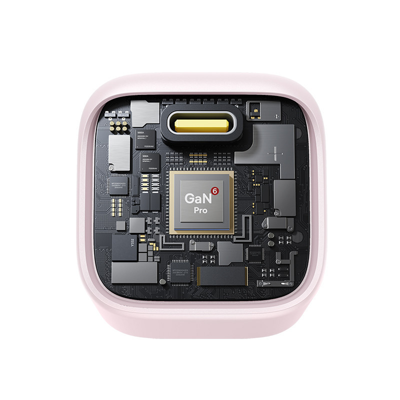 Мережевий зарядний пристрій Baseus PicoGo GaN Fast Charger 1C 45W EU Baby Pink Київ - фото 7