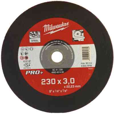 Круг отрезной Milwaukee по металлу SC 41/230х3мм PRO+, 230мм (4932451494) Винница