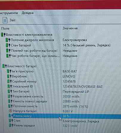 Ноутбук Lenovo Core i3 7Gen / 12 ОЗП /128Gb. SSD Харьков