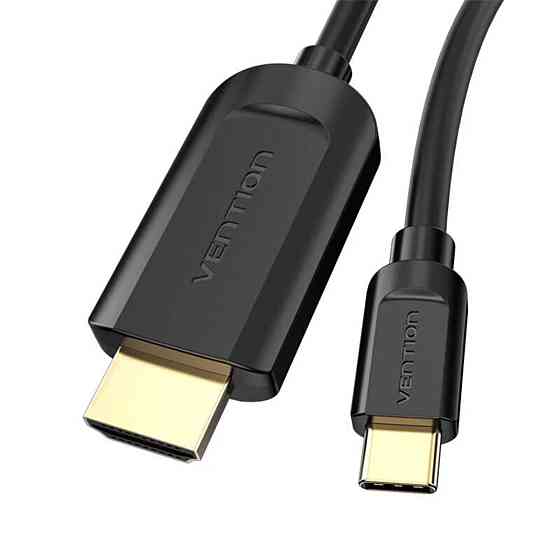 Кабель Vention Type-C to HDMI 4K 30Hz Cable 1M Black (CGUBF) Киев