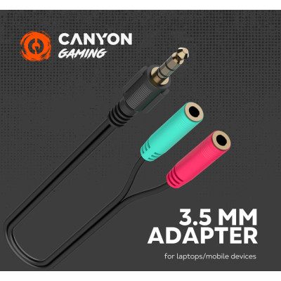 Наушники Canyon Interceptor GH-8A Black-Orange (CND-SGHS8A) Винница - изображение 7