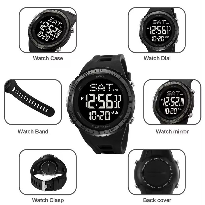 Наручні годинники з електронним механізмом SKMEI, Наручні годинники на подарунок військовим IY-76 Львів - фото 1