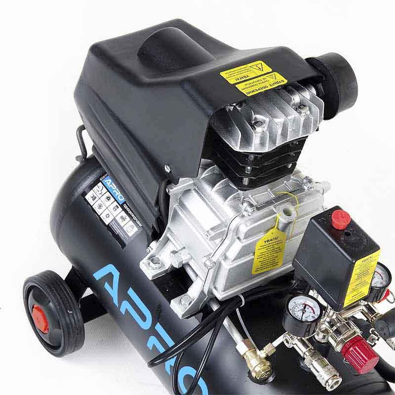 Компрессор одноцилиндровый APRO 1,5кВт 205л/мин 8бар 24л (2 крана) Коломыя - изображение 4