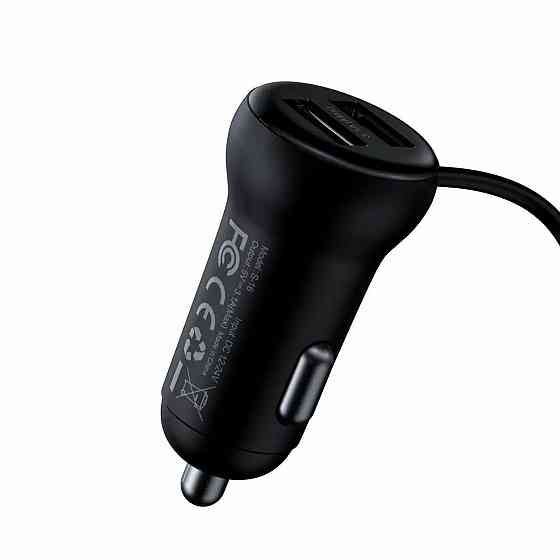 FM трансмітер модулятор Baseus S-16 Bluetooth FM Launcher 2 USB CCTM-E01 (Чорний) Николаев