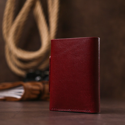 Портмоне Grande Pelle Бордовое (11574) Винница - изображение 2