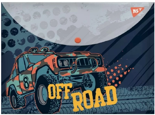 Папка-конверт "Yes" кнопка А4 491781"Of Road", шт Київ - фото 1