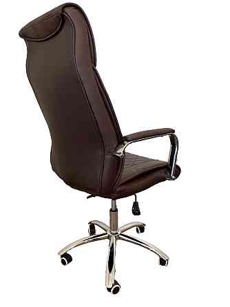 Офисное кресло руководителя Tehforward Dionis хром Anyfix Коричневый Киев