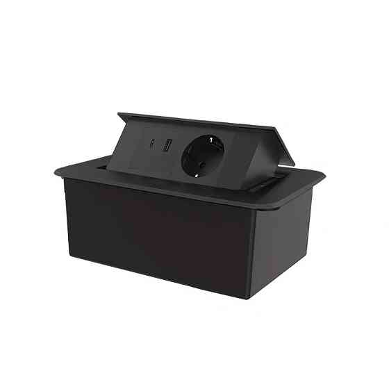 LIVOLO Меблева розетка LIVOLO чорна, вбудована у стільницю, з USB-A і USB Type-C 36 Вт, висувна Коломия