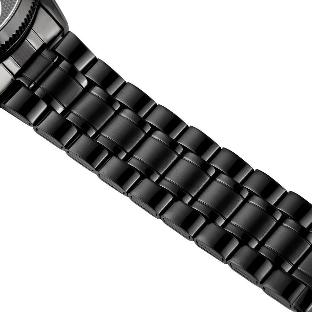 Чоловічий годинник скелетон Skmei 9205 механічні (Чорні з білим) Вінниця - фото 5