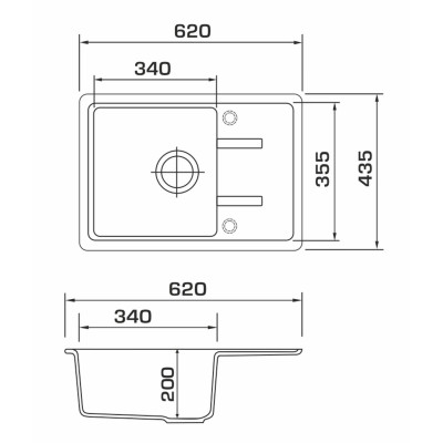 Мийка кухонна GRANADO PALMA terra (gr2003) Вінниця - фото 8