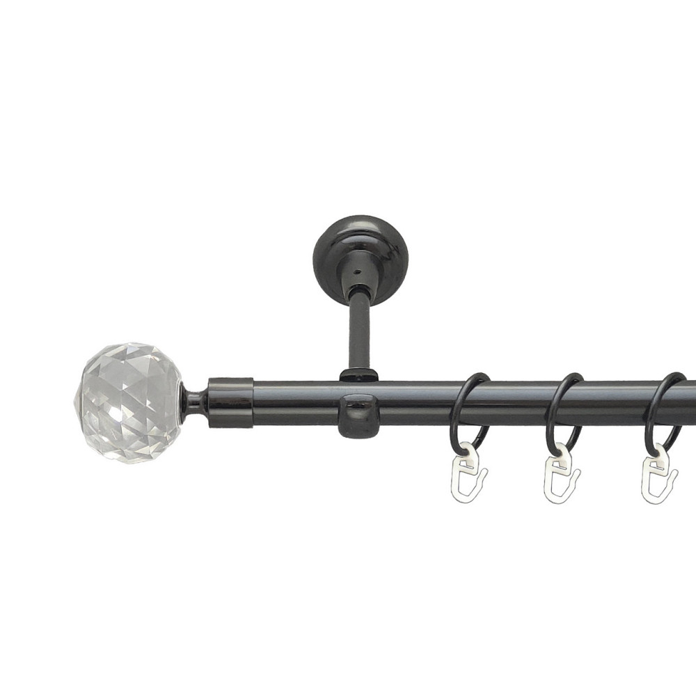 Карниз Orvit Люміера металевий однорядний відкритий Онікс 19 мм 300 см (00-00014824) Львів - фото 1