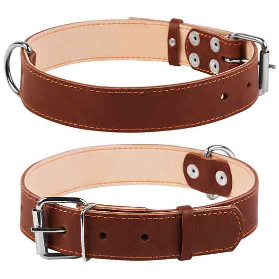 Нашийник "CoLLaR" подвійний (ширина 35мм, довжина 48-63см) коричневий Київ