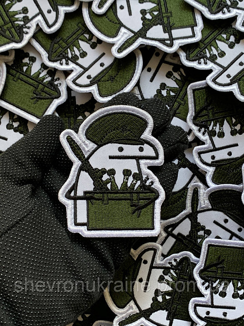 Шеврон флорк артиллерист (Форма контурная. На липучке) Размер 8x6.5см Киев - изображение 6