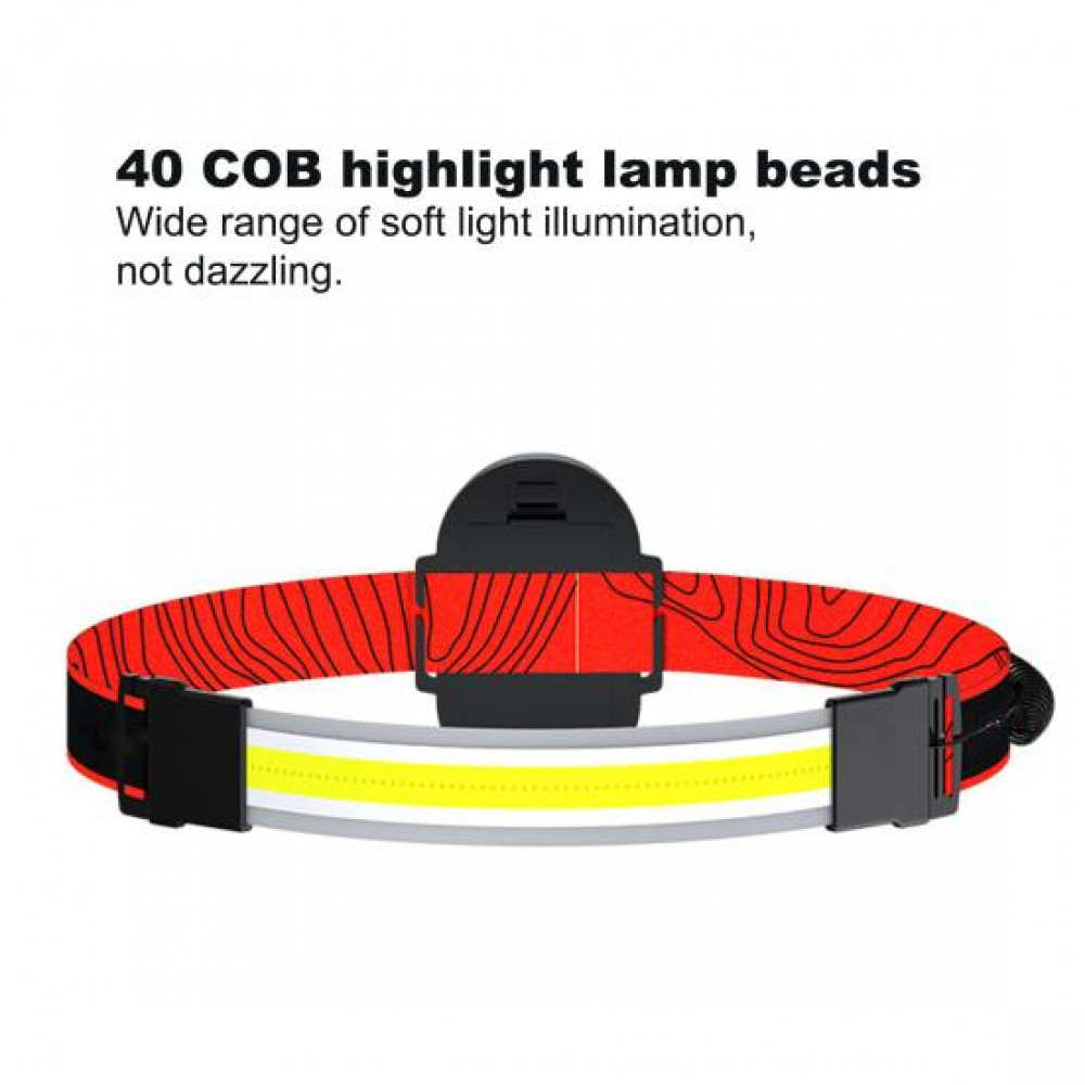 Налобний фонар WD164, PL-04, 3хAAA, COB, діодна стрічка Дніпро - фото 4