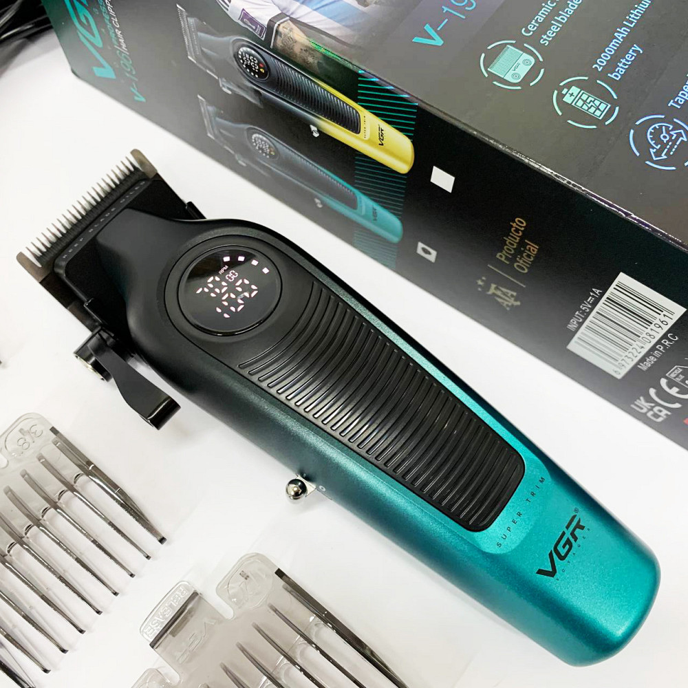Гострі професійні машинки для стрижки волосся VGR, Чоловічий набір для стрижки волосся акумуляторний XD-52 Львів - фото 7