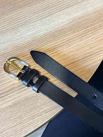 Чёрный кожаный женский ремень 6094 Киев