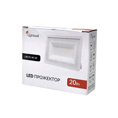 Прожектор Lightwell LW-FL-W-20 20 W Винница - изображение 3