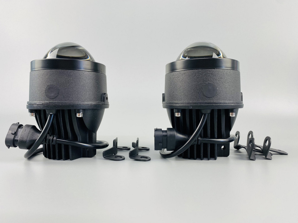 Автомобільні світлодіодні фари Протитумані фари біле світло 6000K, фари-лінзи автомобільні Мукачево - фото 5