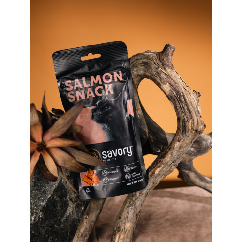 Хрумкі ласощі Savory Snack Подушечки для вибагливих котів, з лососем, 60 г Київ - фото 7