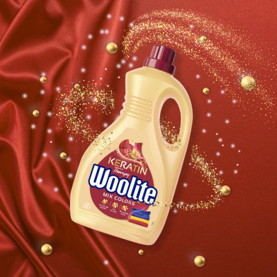 Гель для стирки Woolite Для цветных тканей С кератином 2.7 л (5900627090475) Винница - изображение 3