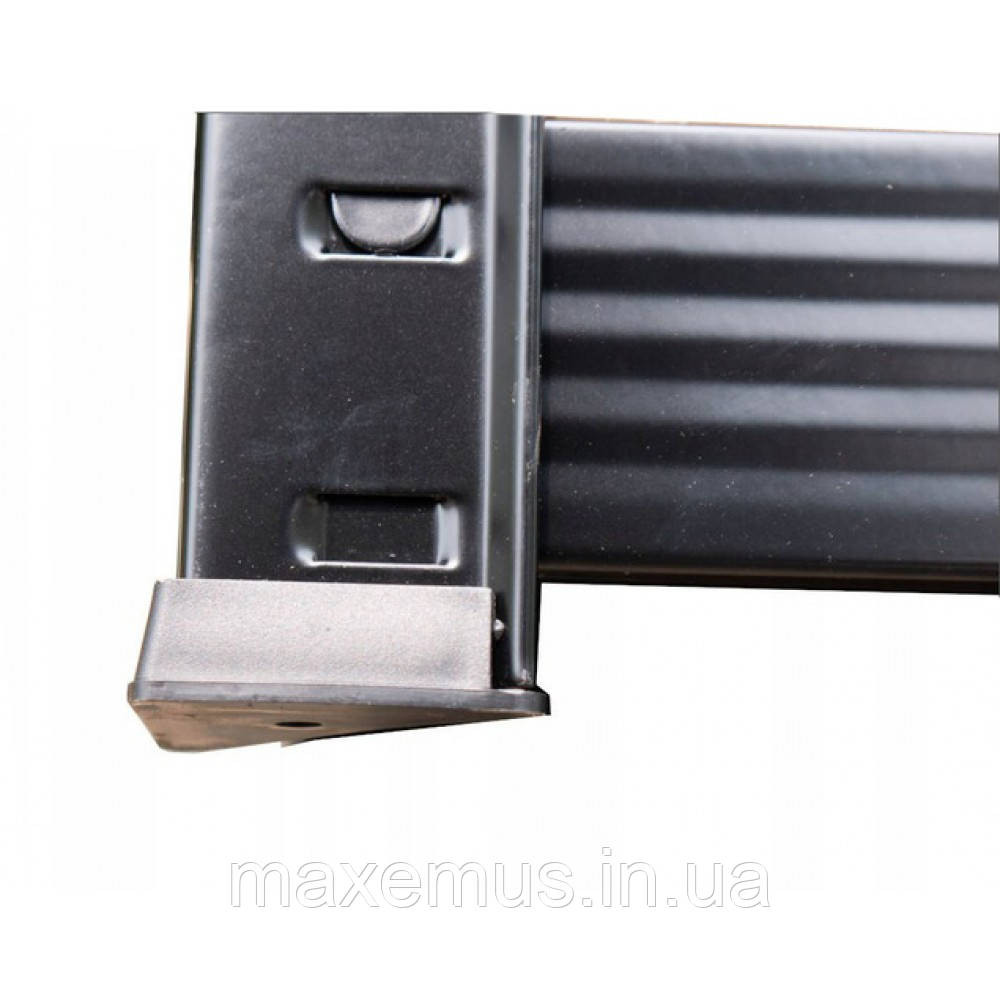 Металевий стелаж для складу, гаража і дому 180х90х40 міцний стелаж з полицями розбірний чорний Мостиська - фото 8