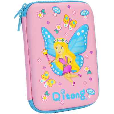 Пенал Cool For School с тиснением 1 отделение Розовый (QT-5625-Pink) Винница