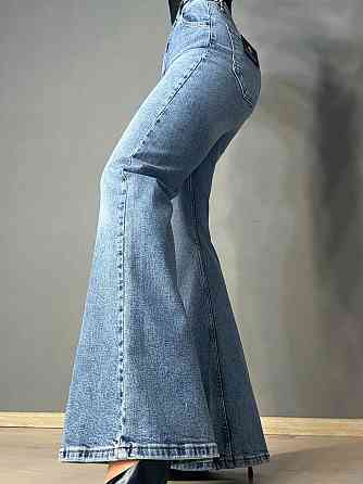 Джинси жіночі Mikaletta 13352 Flare кльош від коліна стрейчеві блакитні, блакитний, 30, 30, 82 см, 105 см Київ