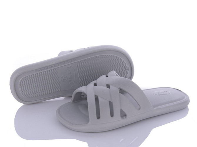 Жіночі шльопанці пінка foam сірі Київ - фото 4