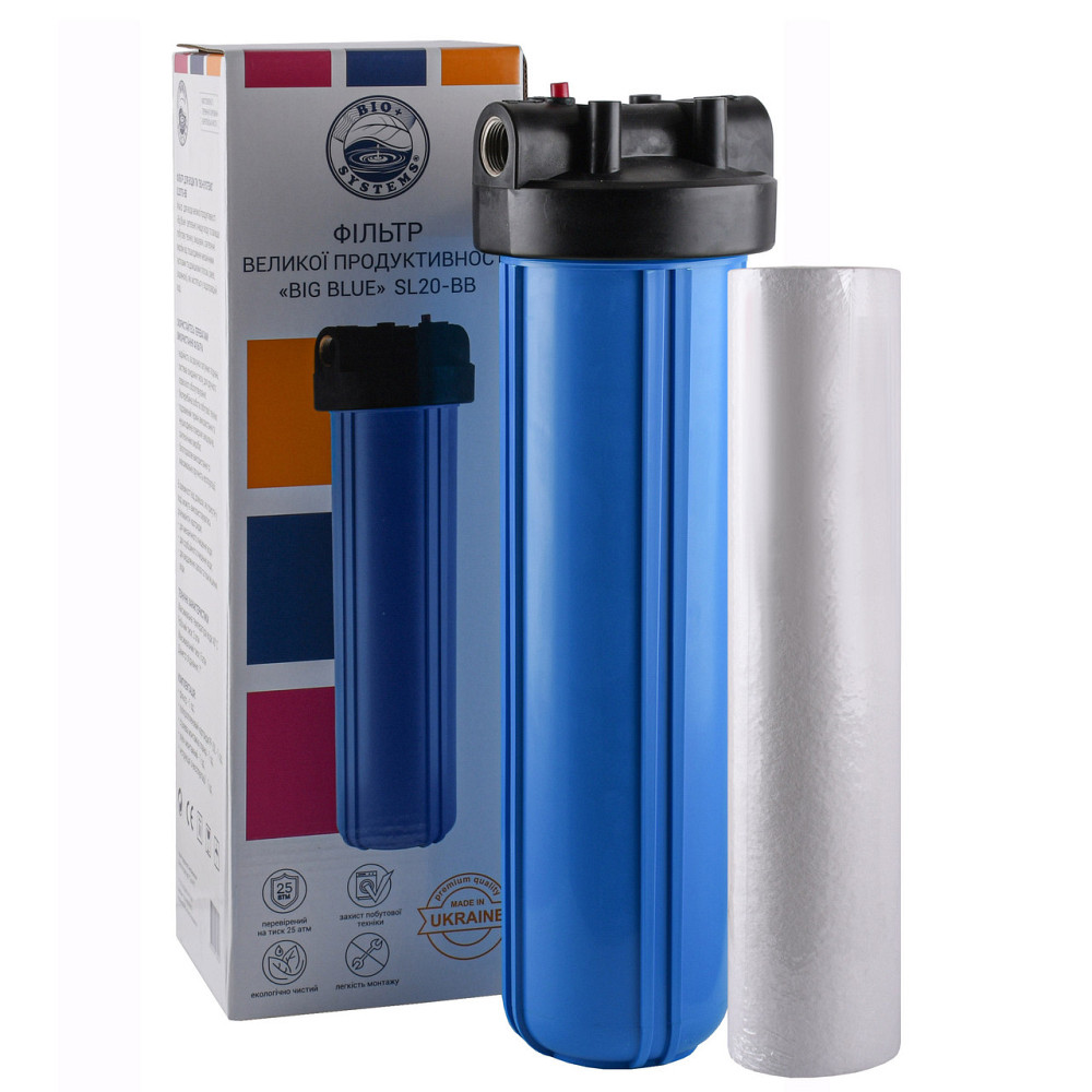 Фільтр-колба + ПП картридж Bio+ systems SL20-BB Big Blue 20|, 1| Київ - фото 7