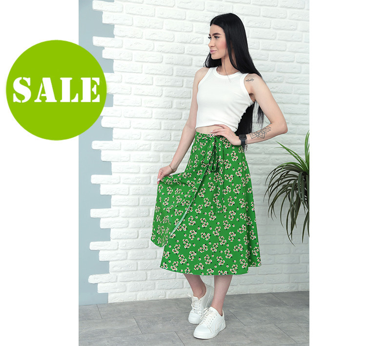 Летняя юбка на запах 