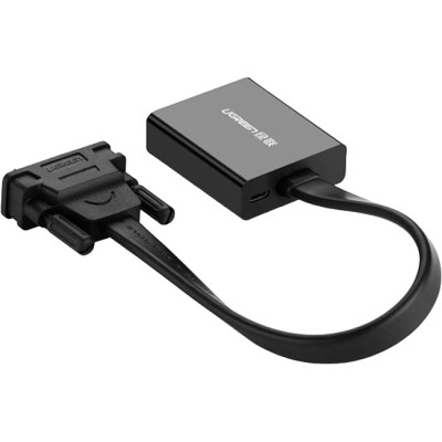 Переходник DVI 24+1 M to VGA F active black Ugreen (40259) Винница - изображение 2