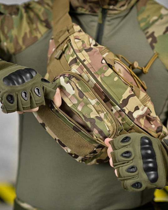 Нагрудная тактическая сумка klinton ДЛ6242 Одесса - изображение 3