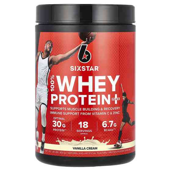 Протеин Six Star 100% Whey Protein Plus 821 g (Vanilla Cream) Луцк
