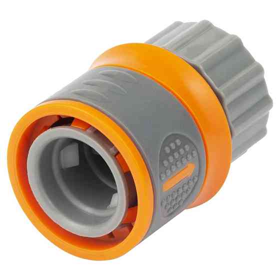 Конектор 1⁄2" швидкознімний на кран у/р 3⁄4" аквастоп (ABS+TPR) FLORA (5015584) Київ